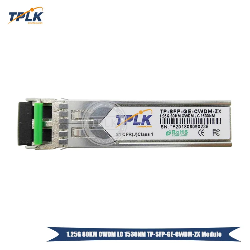 Горячая продажа 1 25G 80KM CWDM LC 1530NM оптический модуль с DDM волоконно SFP