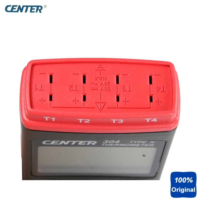 Портативный термометр термопары типа K с интерфейсом ПК 4 входных канала CENTER