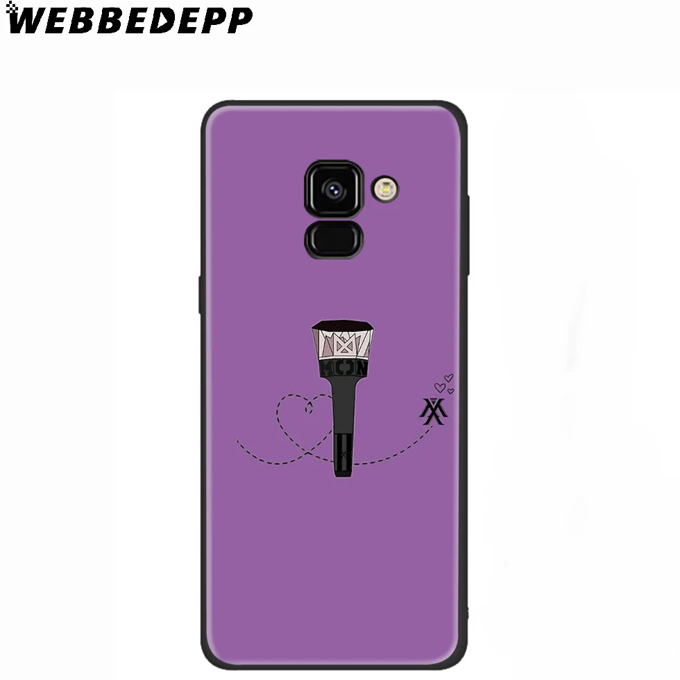 Силиконовый чехол WEBBEDEPP Monsta X Bands для Samsung Galaxy A3 A5 A6 A7 A8 A9 A10 A20 A30 A40 A50 A70 M10 M20 M30 |