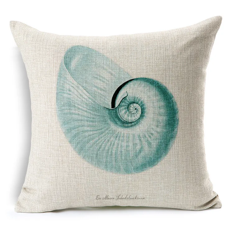 Marine Starfish Seahorse Printed Cushion Covers Decorative Pillows Housse De Coussin Square Sofa Funda Cojin Kussenhoes | Дом и сад