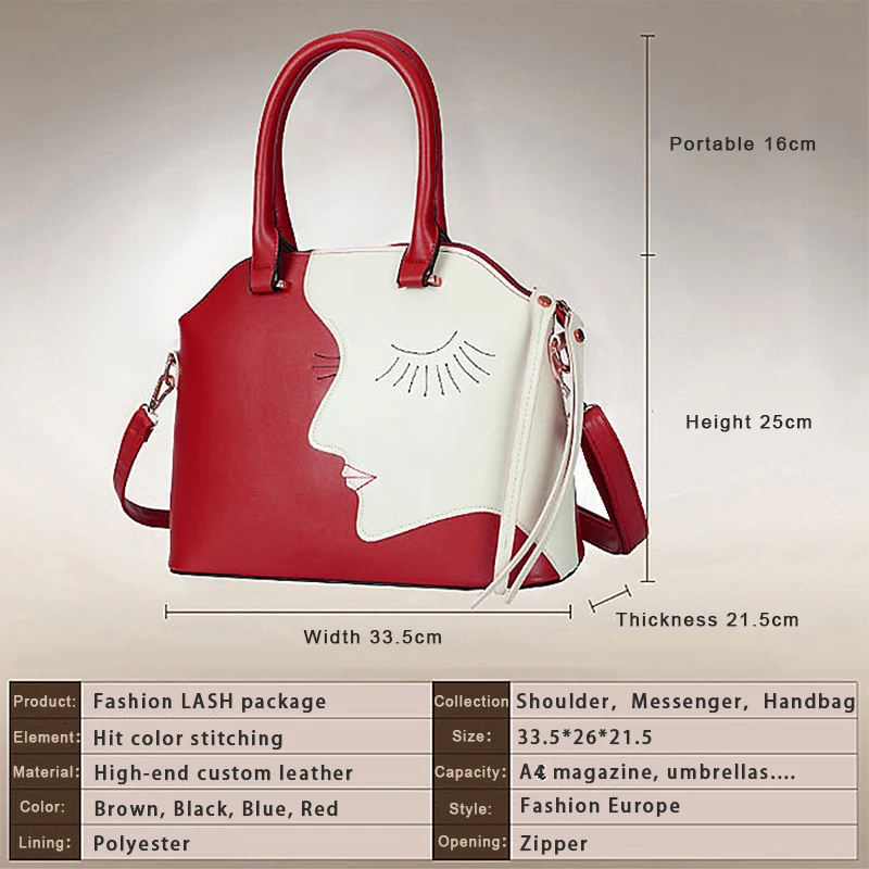 2016 женская кожаная сумка 4 шт. композитные Женские повседневные дорожные сумки