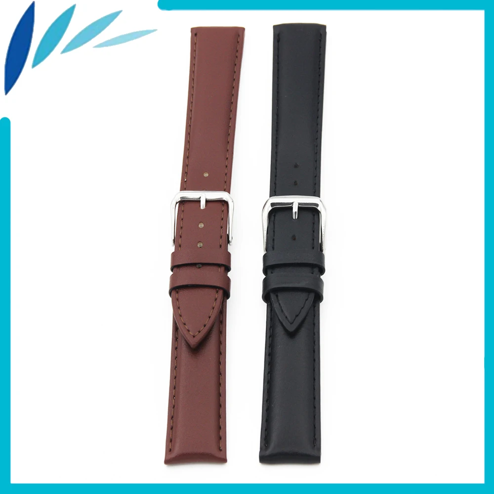 

Genuine Leather Watch Band 14mm 16mm 18mm 20mm 22mm 24mm for Armani Stainless Steel Pin Clasp Strap Wrist Loop Belt Bracelet