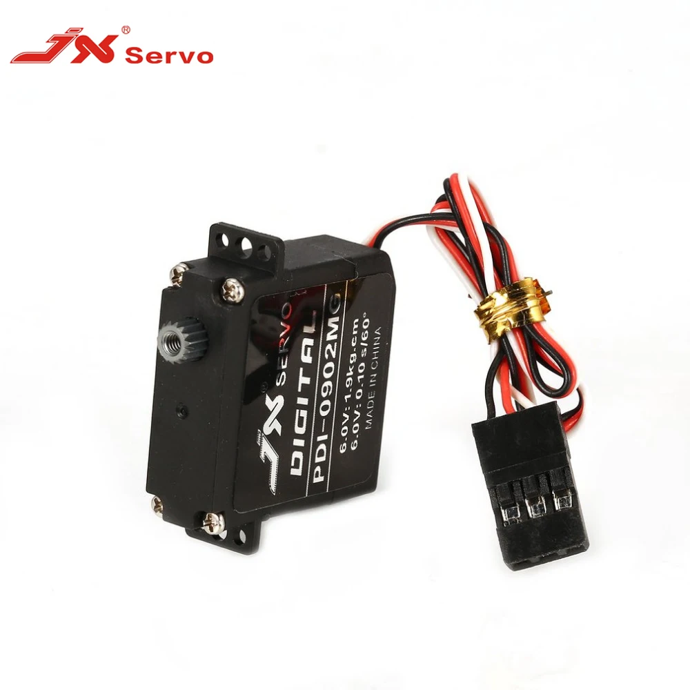 JX PDI-0902MG 1,9 кг 4,8 V-6 V цифровой сервопривод с большим крутящим моментом для RC Самолет с неподвижным крылом аксессуары для запасных частей самолета