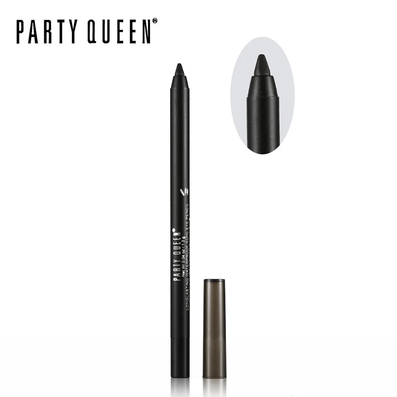 Классический гель карандаш для глаз Party Queen гладкий матовый черный Kohl водостойкая