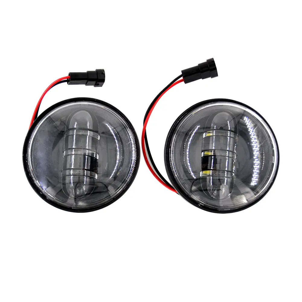 2 шт. 4.5 &quotLED вспомогательный пятно туман прохождения свет лампы для Harley Touring Road