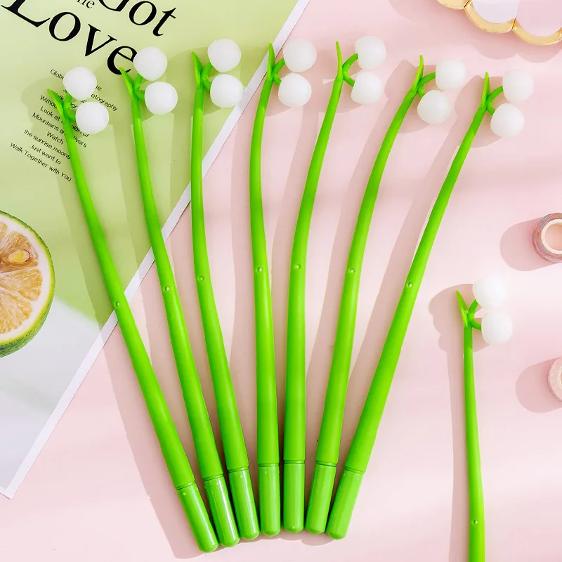 (2 шт./лот) Корейская фруктовая гелевая ручка милая Студенческая черная для письма