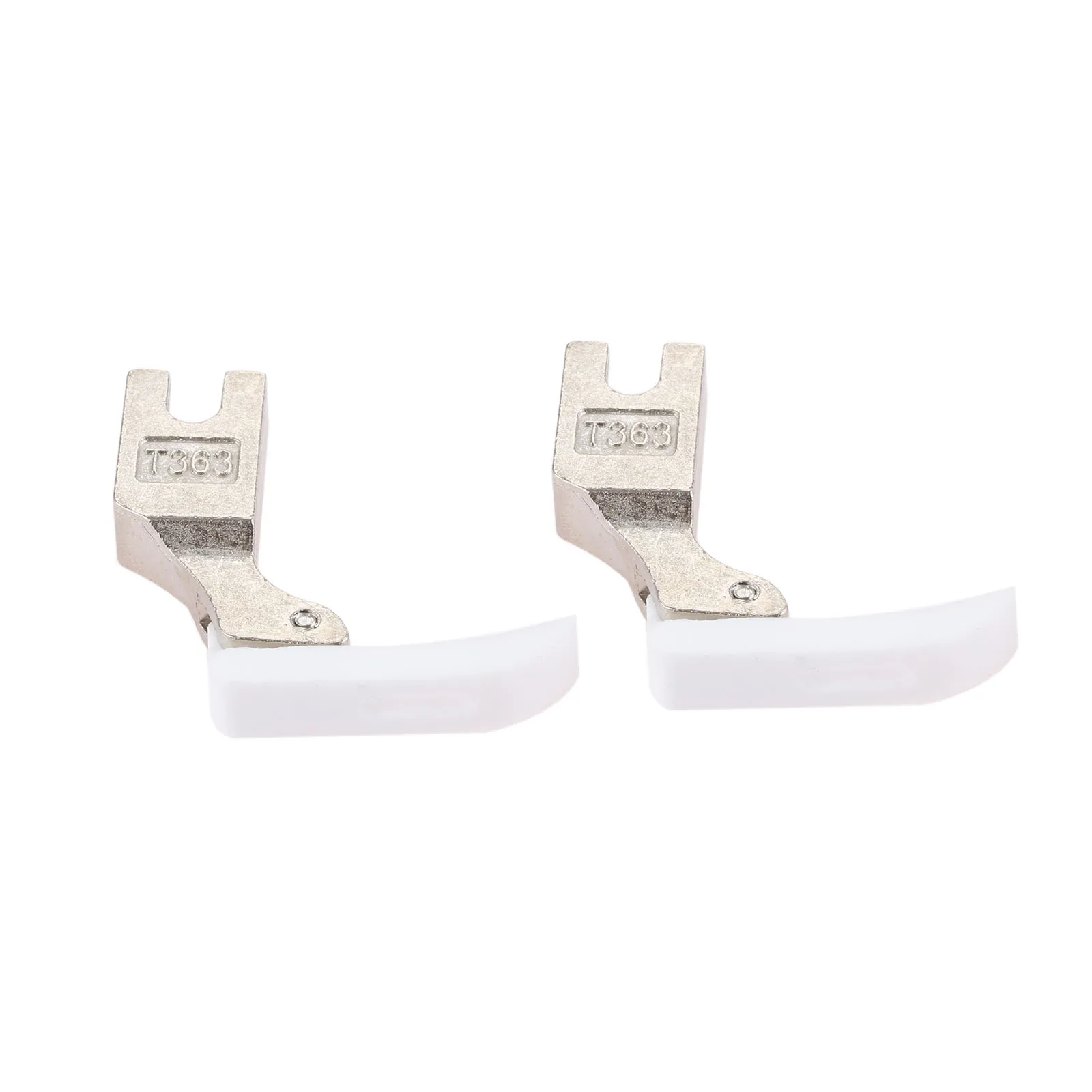

2Pcs T363 Sewing Machine Presser Feet Toothpick Thin Plastic Presser Foot Flat Wagon Zipper Narrow Presser Foot 37*33*7mm