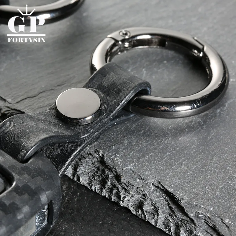 Автомобильный кошелек из углеродного волокна кожаный чехол для брелка сумка