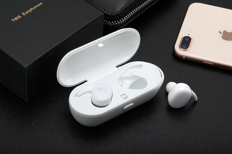 Teamyo СПЦ беспроводной мини Bluetooth наушники Xiaomi huawei мобильный стерео вкладыши спорт телефон с Портативный зарядки коробка