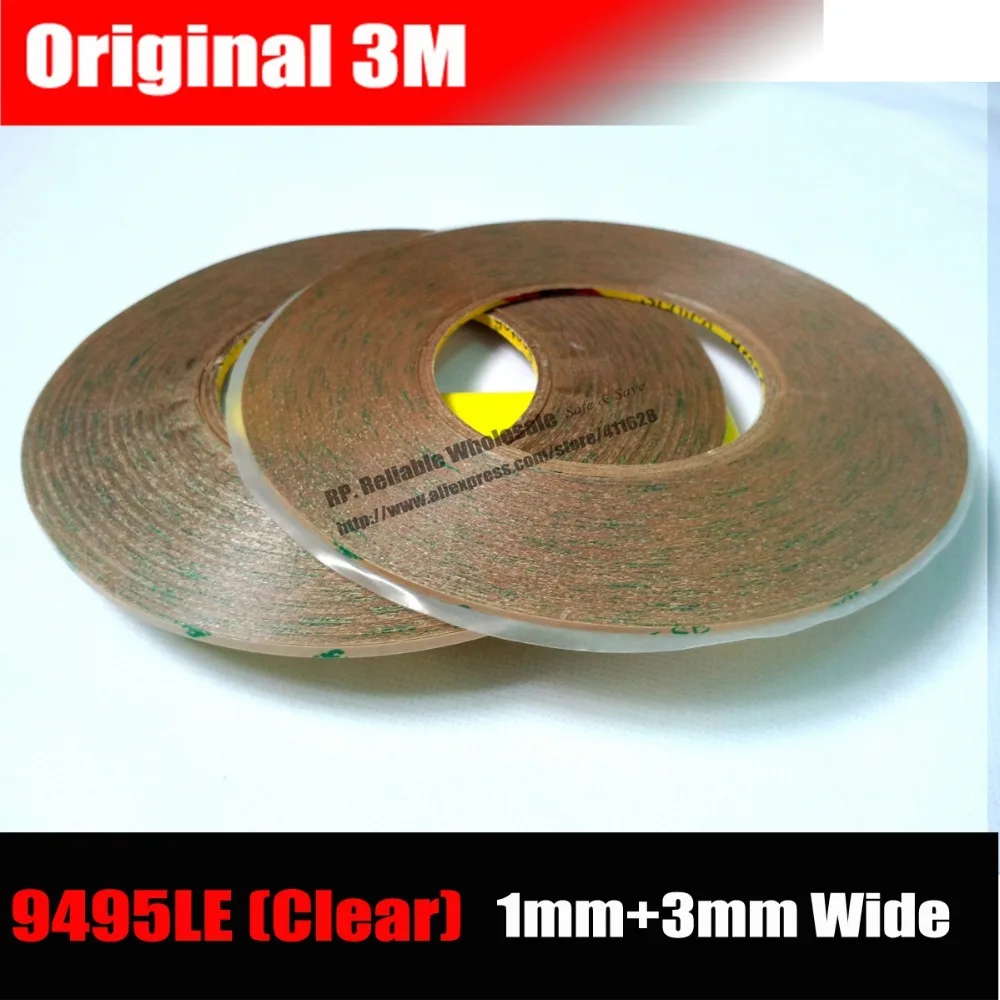 

Mix 2 rolls (1mm+3mm) *55M 3M 9495LE 300LSE Double Sided Clear Strong Sticky Tape for Phone Tablet Frame Touch LCD Screen Lens