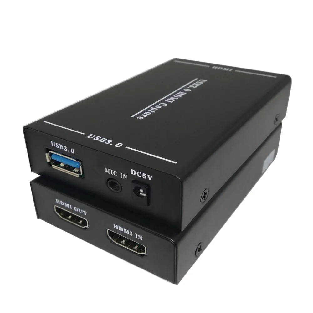 USB 3 0 HD видео игра захват 4K 1080P в прямом эфире конвертер Поддержка микрофон для XBOX