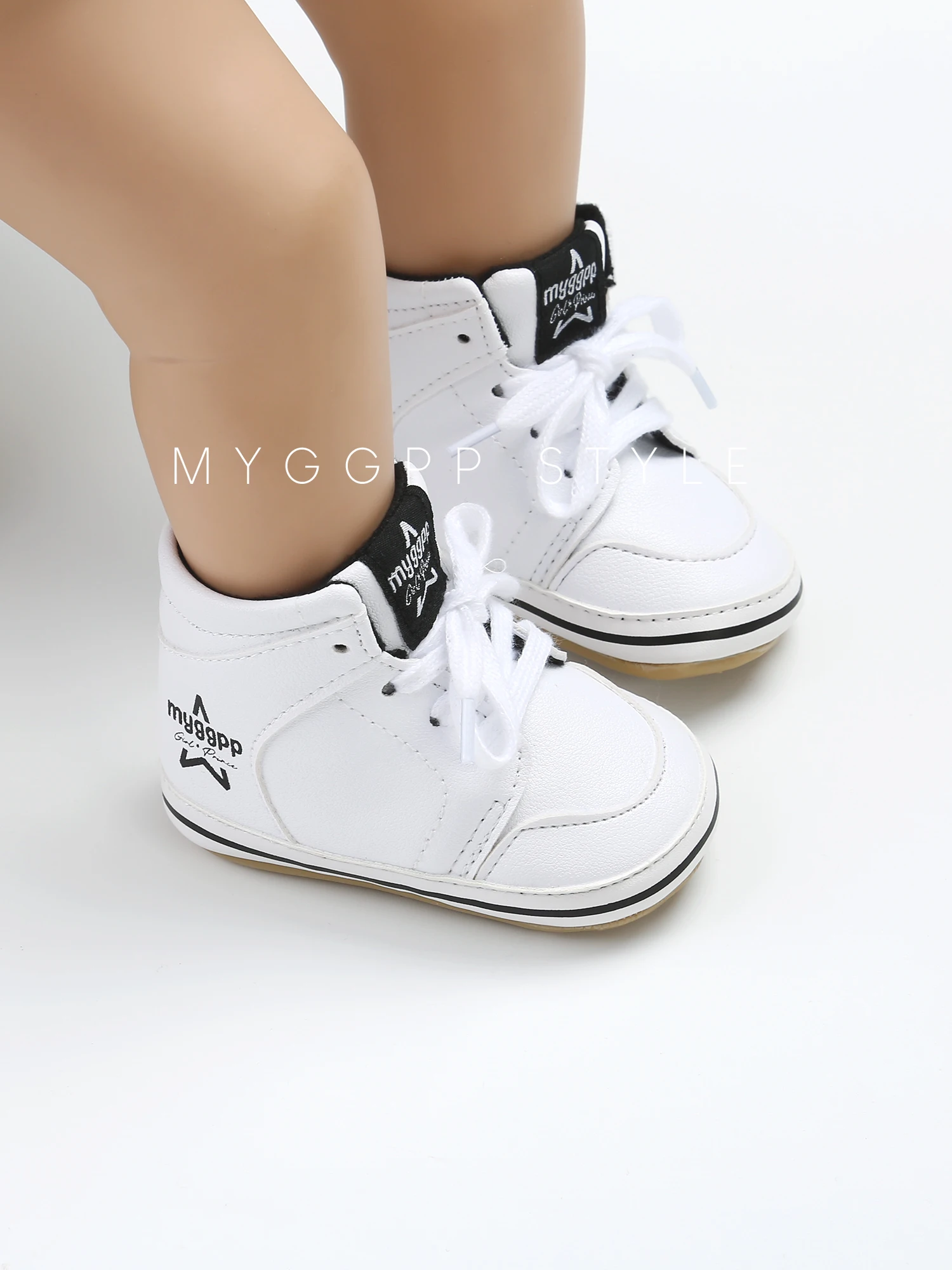 

Newborn High Top Baby Autumn Sports Shoes Glitter Style Infant Toddler PU Leather Baby Boot Prewalkers Sneaker For 0-18M