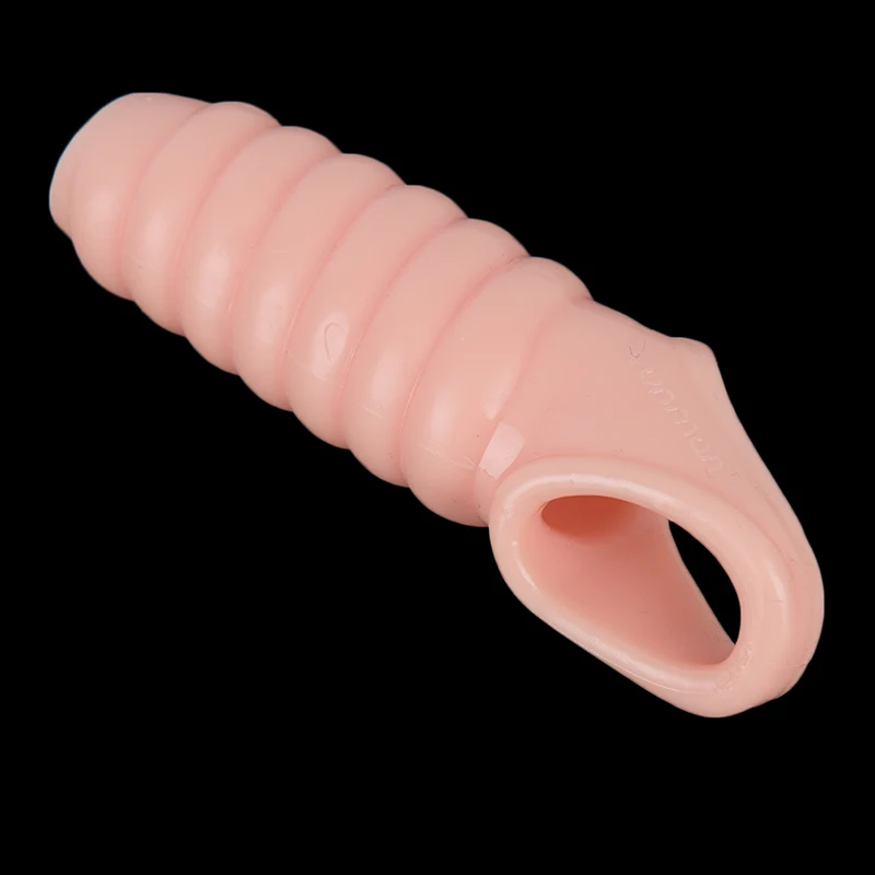 Reuse Penis Sleeve Enlargement Condoms Intimate Goods For Dildo Extender Thread Cock Rings Particles | Красота и здоровье