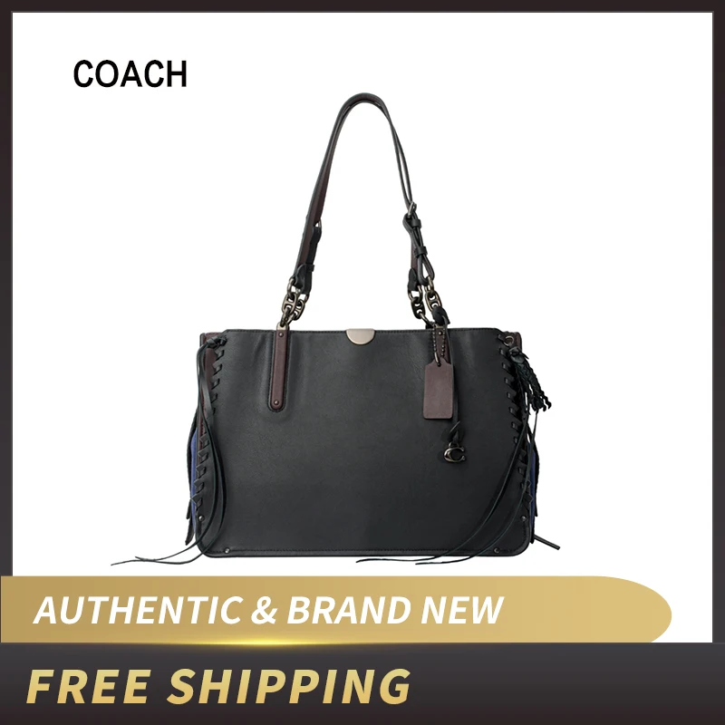 

Coach Dreamer Tote Smooth Leather & Suede Tote Bag 39235