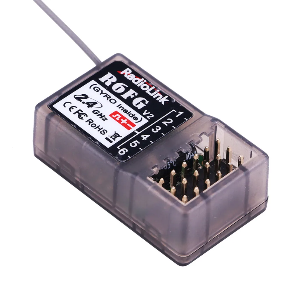 Радиоуправляемый приемник RadioLink R6FG 2 4 ГГц 6 каналов запчасти для RC6GS RC4GS RC3S RC4G T8FB