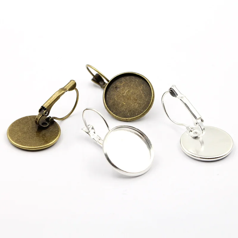 Голубой Мандала Лотос горячие серьги ювелирные изделия для женщин 16 мм Серьги