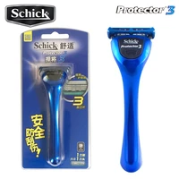 schick protector 3d diamond razor 1 razor 1 blade safety manual shaver men hair beard shaving razor in stock