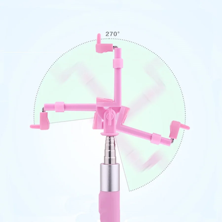 Ручная Проводная Мини селфи палка для смартфонов IOS Android раздвижной монопод