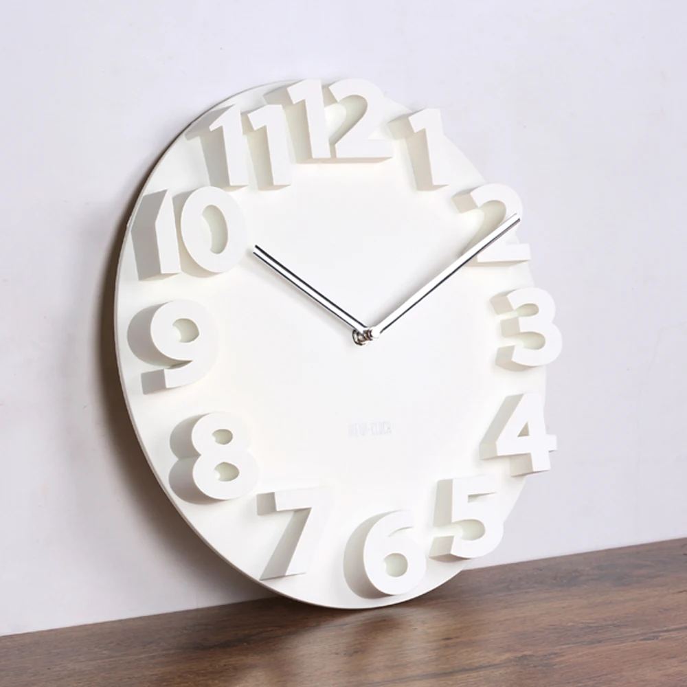 Big Number 3d wall clock digital large decorative modern design silent hanging on the kitchen watch home decor|3d clock|designer clockthe |