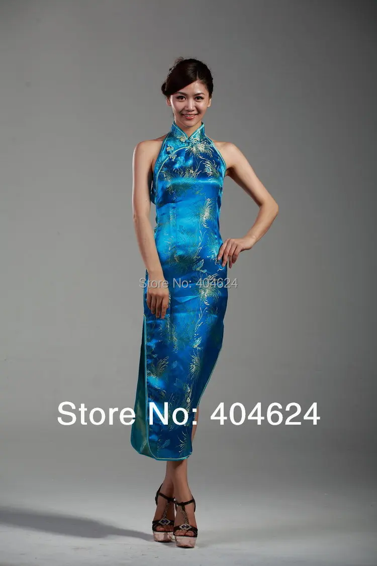 Летнее элегантное платье Ципао в китайском стиле сексуальное без рукавов с