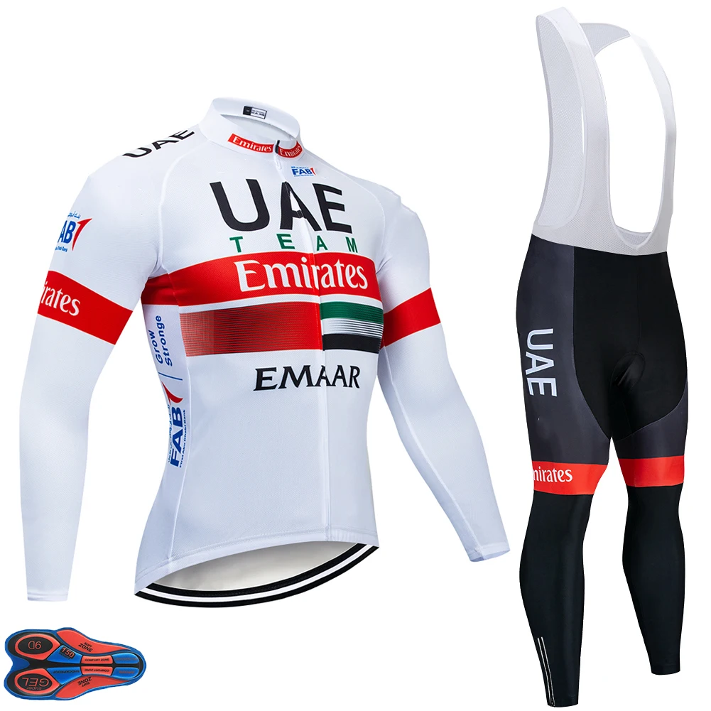 long suit Pro зимний термальный флисовый комплект длинная велосипедная футболка 9D гелевая подкладка велосипедные брюки мужские MTB Ropa Ciclismo Bi велосипедная одежда - Цвет: long suit