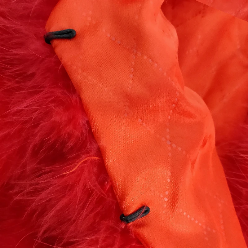 Winter Encryption 100% Natural Turkey Feather Jacket Ostrich Fur Coat Genuine Children's Wear modis casaco infantil | Мать и ребенок