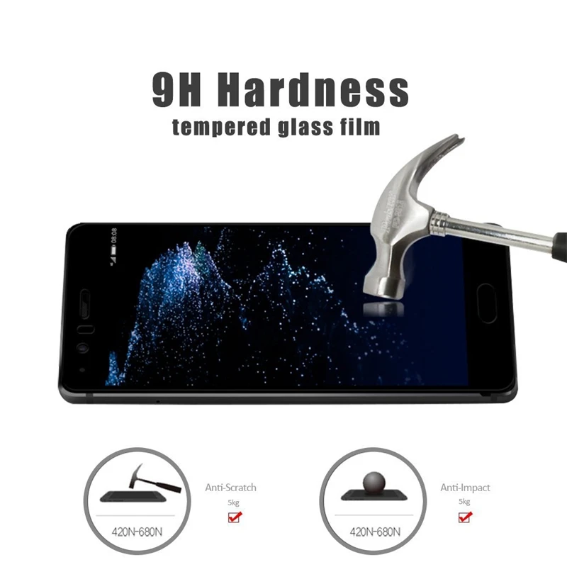 Полное покрытие Экран протектор для huawei P8 P9 P10 lite 2017 P10lite плюс с уровнем твердости