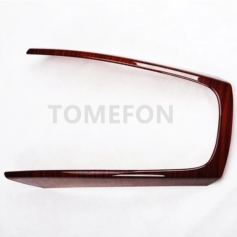 Gear Shift Frame TOMEFON для Audi Q5 2013- ABS пластик деревянная краска Передняя передача Шиф Панель рамка 4 дверные ручки отделка интерьера аксессуары - Название цвета: Gear Shift Frame