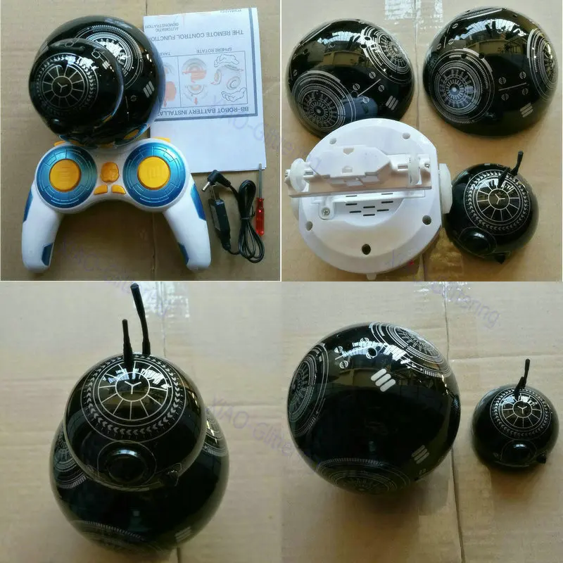 Звездные войны 15 см RC BB-8 робот Звездные войны 2,4G пульт дистанционного управления BB8 робот Интеллектуальный маленький шар экшн-фигурка игрушки Рождественский подарок