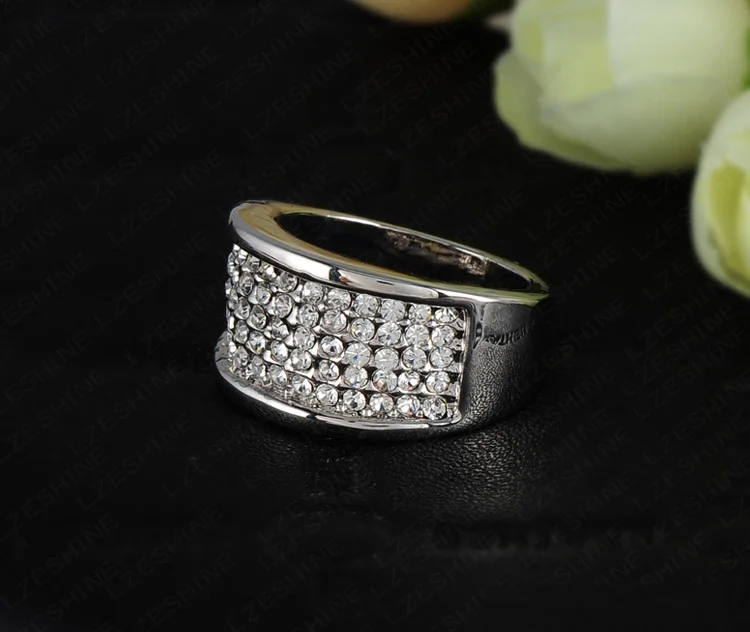 Оптовая продажа модные кольца для помолвки с сеточкой/кольцо серебряным цветом
