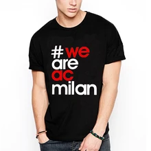 Ac Milan футболка унисекс модная уличная с круглым вырезом BONADIAO Homme в