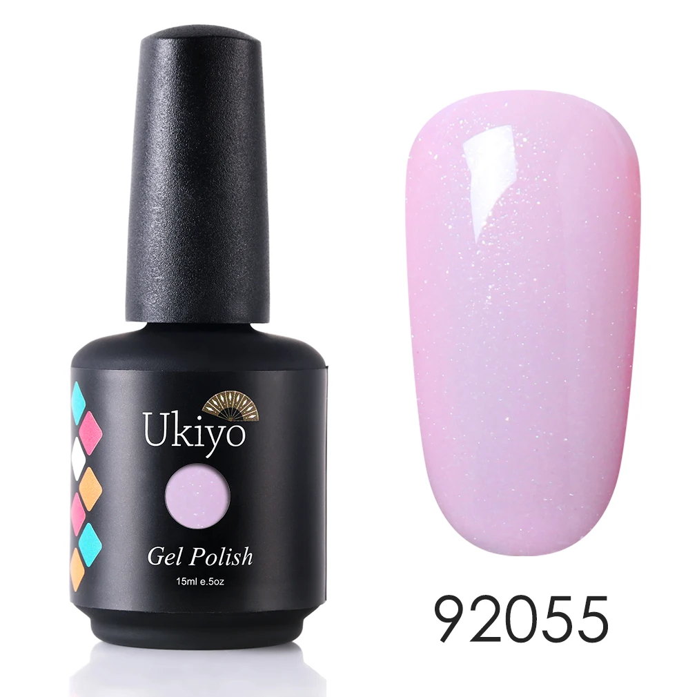 H92055 Ukiyo 15 мл Чистый Цвет Гель-лак для ногтей Vernis полуперманентный УФ-гель для ногтей впитывающий Гель-лак для ногтей - Цвет: H92055