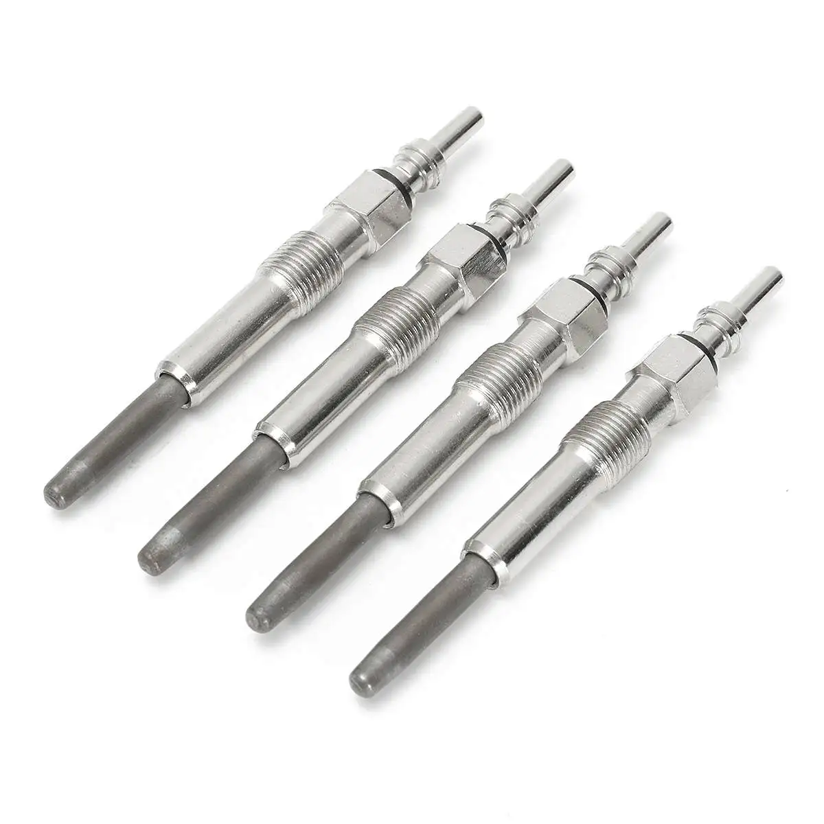 4PCS/Set Glow Plugs Dual Coil Glow Plug 1.9 TDI For VW Golf Jetta Beetle 1997-2004 DRX00059 Sliver Metal N10140103 N10140102