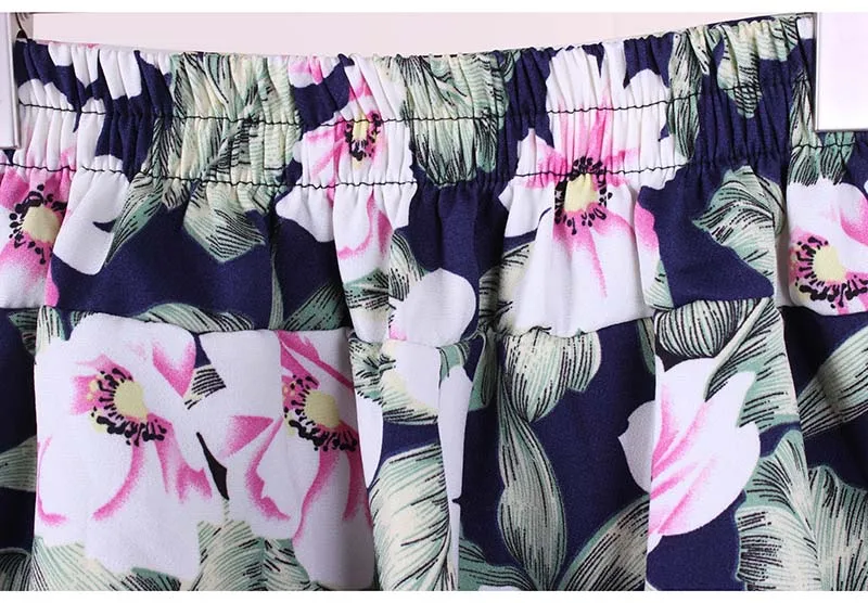 Настоящие плиссированные мини-юбки для девочек с 3D цветочным принтом модные