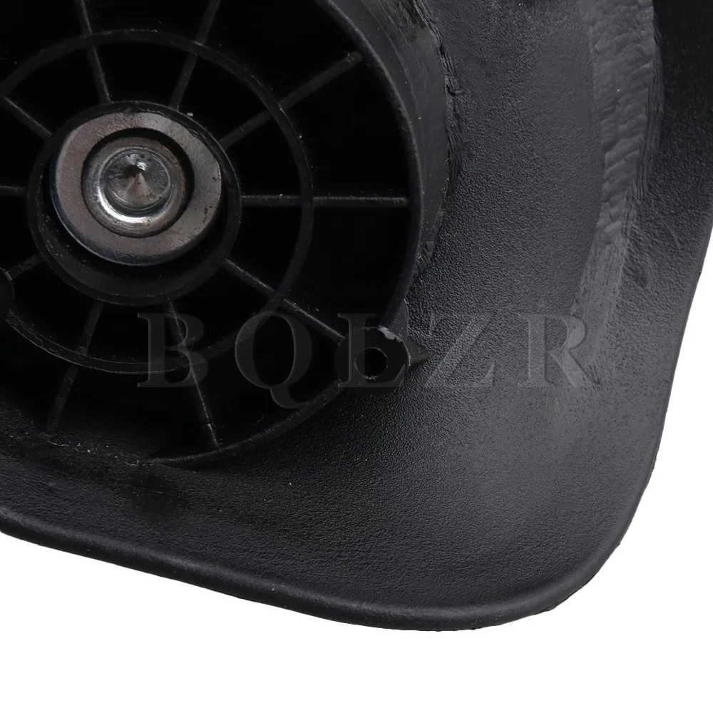 BQLZR DIY черный 10x10,6x4,7 см левый и правый Пластик Поворотные Колесики с 4 отверстия для чемодан чемодан тележка