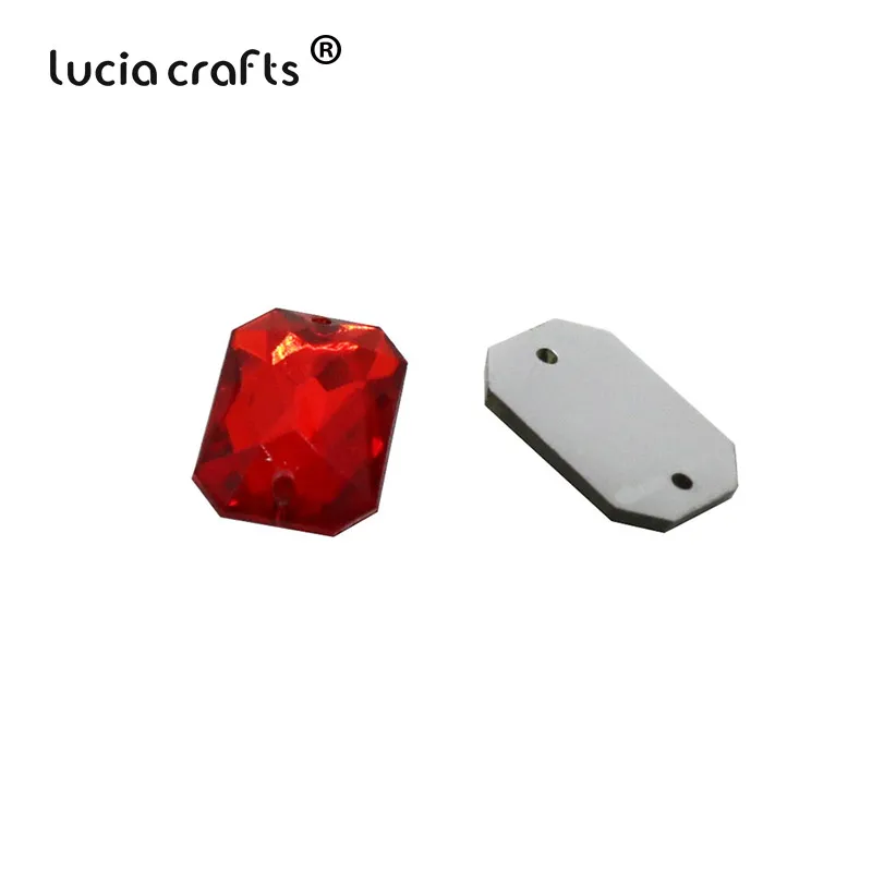 Lucia crafts, приблизительно 150 шт./лот, 8-15 мм, пришивные стразы с плоской задней частью, разные цвета, две бусины с отверстиями, камни для одежды D1106