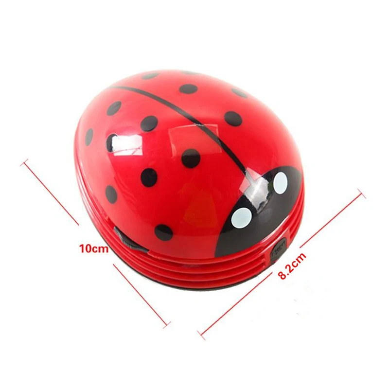 

Mini Ladybug Desktop Vacuum Cleaner Coffee Table Suitable For Home Office Dust Eraser Mud Cleaning