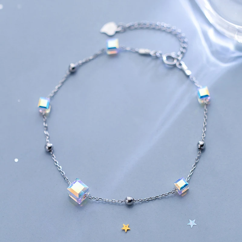 2019 Fashion bracelet silver 925 jewelry charm unicorn crystal for women summer gift | Украшения и аксессуары