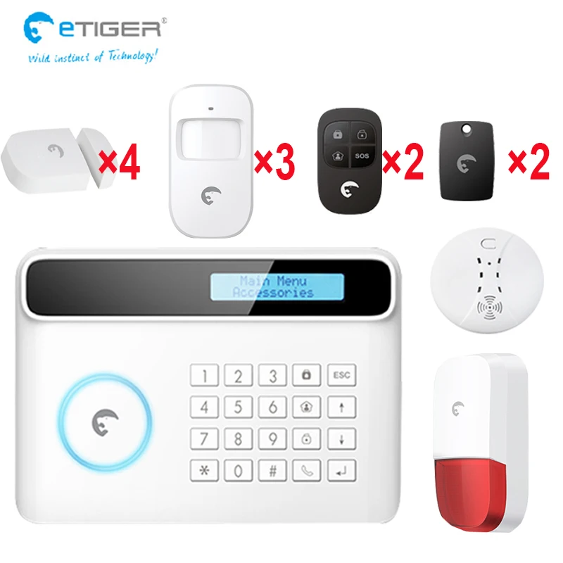 E tiger gms/стационарный телефонный звонок/SMS/управление через приложение высокая
