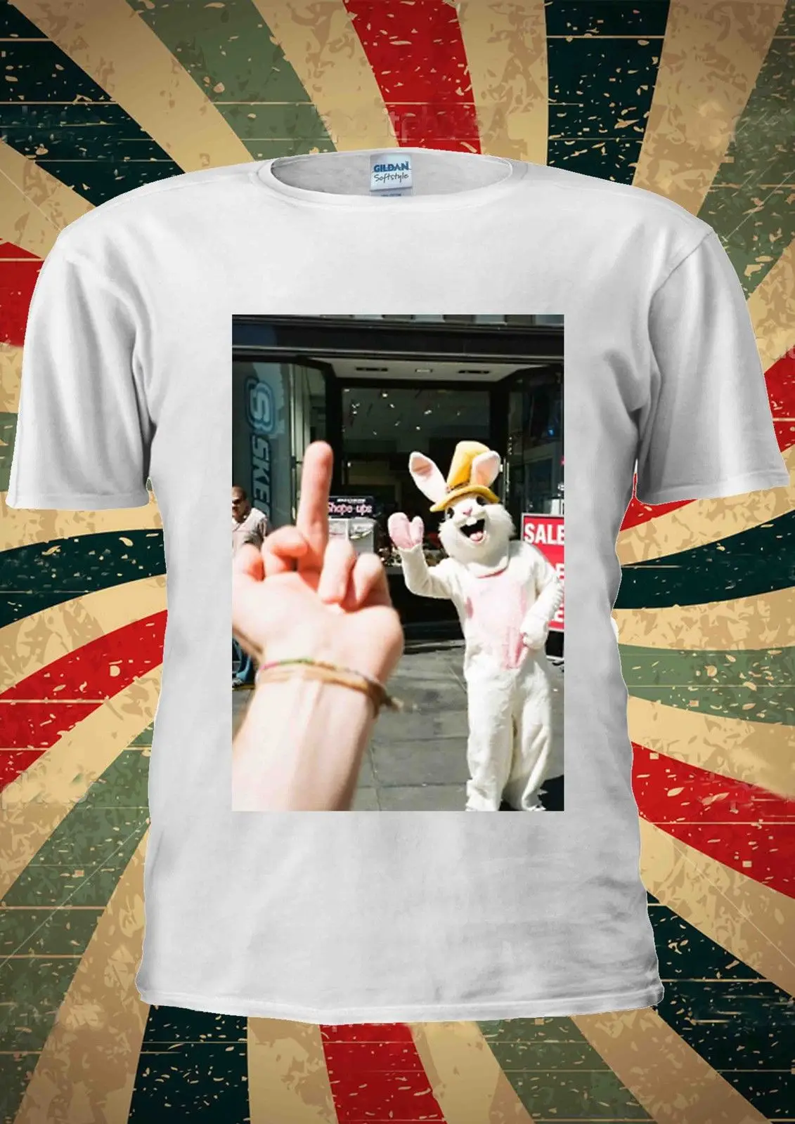 Забавный талисман Swearing Finger Tumblr модная футболка для мужчин женщин унисекс 1083