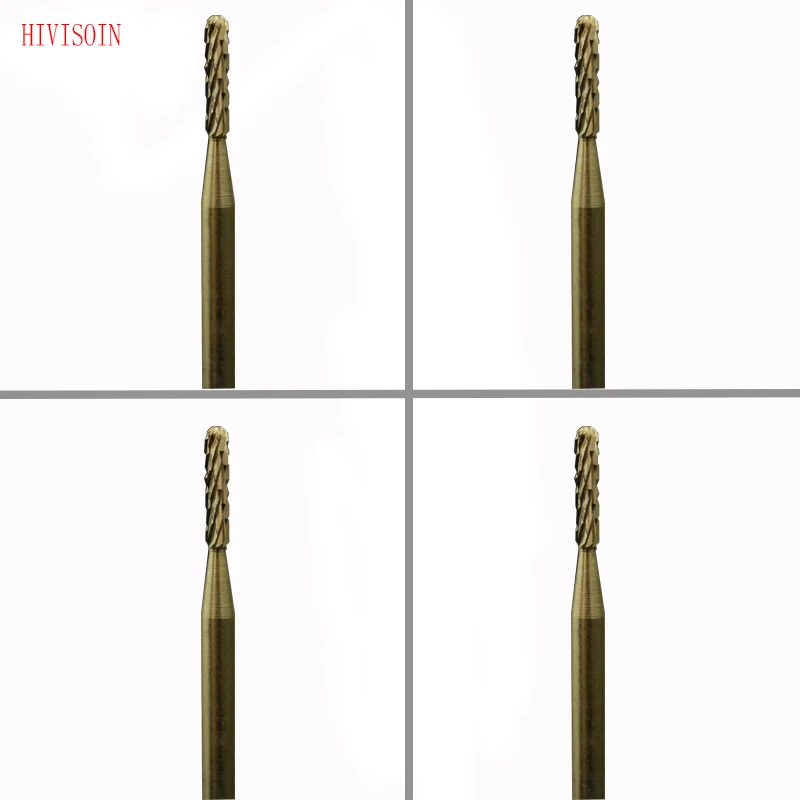 

HIVISOIN Carbide Nail Drill Bit - Round Bit - M (Gold)