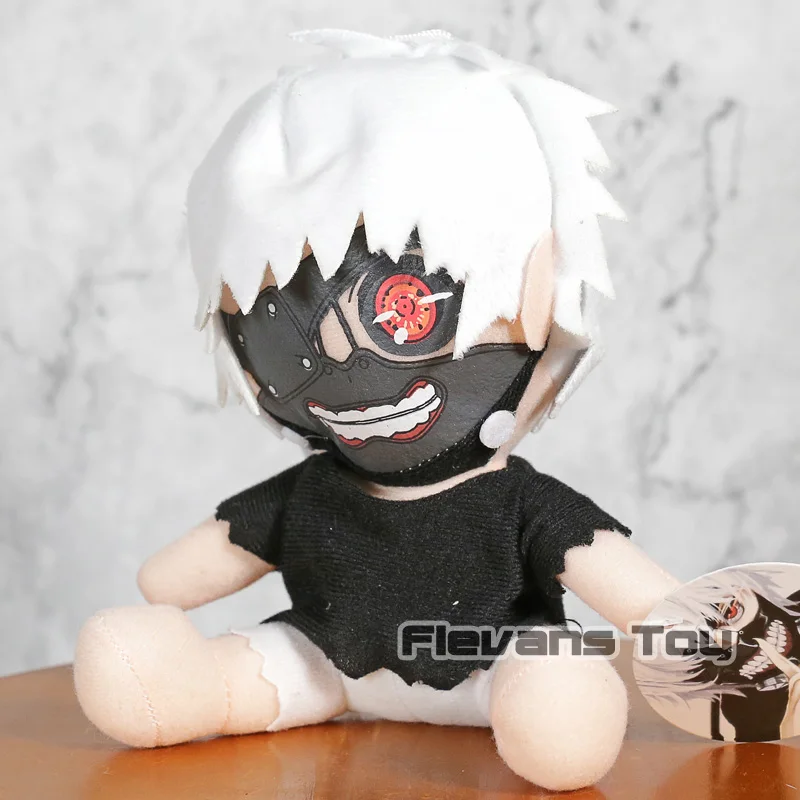 Аниме мультфильм Токио вурдалак Kaneki Кен версии Плюшевые игрушки Мягкая кукла 6 дюймов