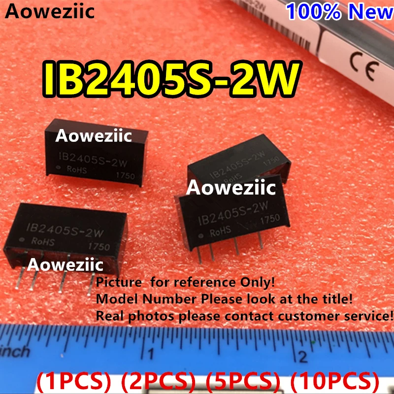 

Aoweziic (1PCS) (2PCS) (5PCS) (10PCS)IB2405S-2W New Original SIP4 Input:24V Regulate Output: 5V 0.4A DC-DC 1.5kV Voltage Isolate