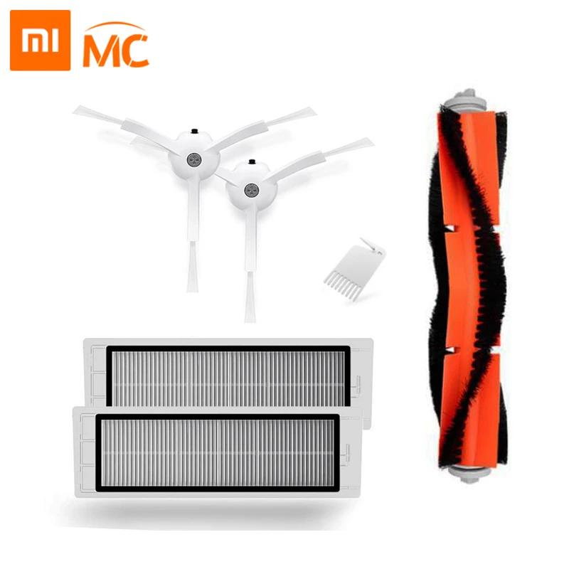 Xiaomi робот пылесос 2 Roborock S50 S6 запасные части HEPA фильтр основная щетка чистящий инструмент боковая щетка для Roborock Вакуумный