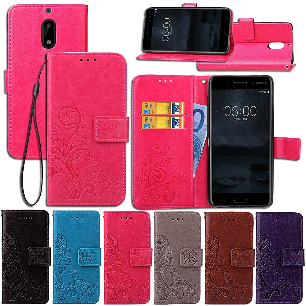 Для Nokia 6 Роскошные искусственная кожа и силиконовый чехол для Microsoft nokia 3/Lumia N930 N532