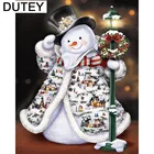 Алмазная 5D картина для творчества, алмазная вышивка, Рождественский Снеговик, вышивка крестиком, мозаика из страз, украшение для дома _ HCR