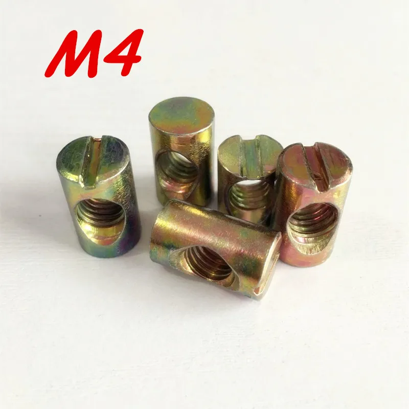 10 шт. M4 болты для бочек крестообразные шлицевые мебельные гайки кроваток гайка с