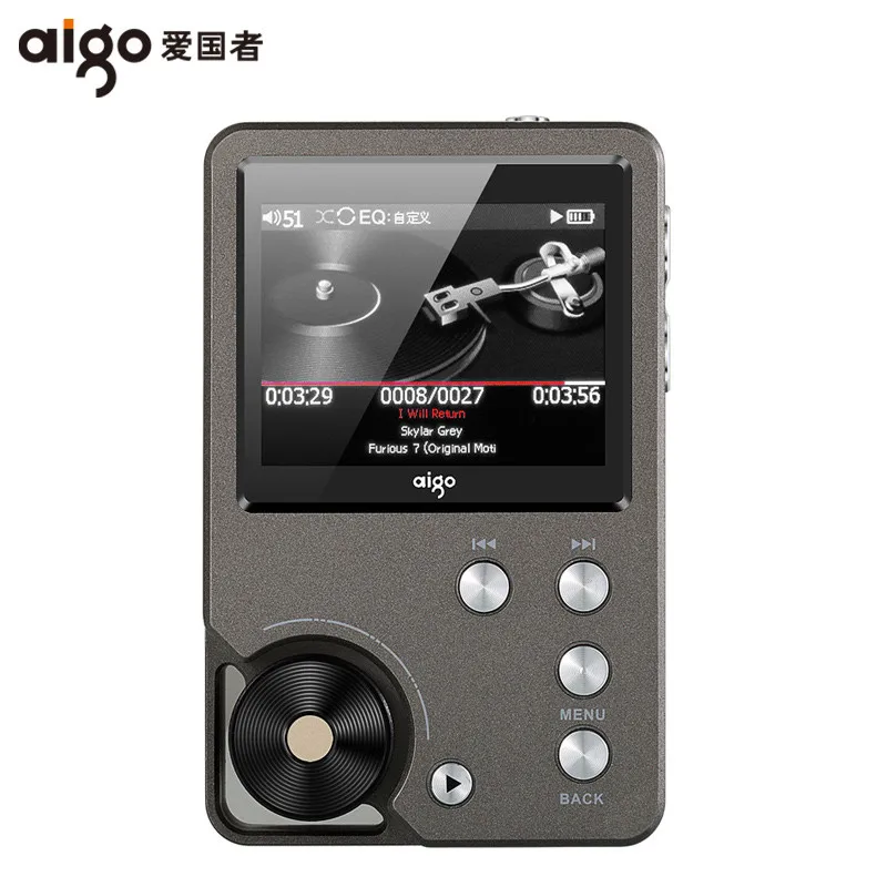 AIGO MP3-105 HIFI плеер Loseless мини портативный MP3 с tft-экраном WM8965 Hi-res Flac DSD Спорт