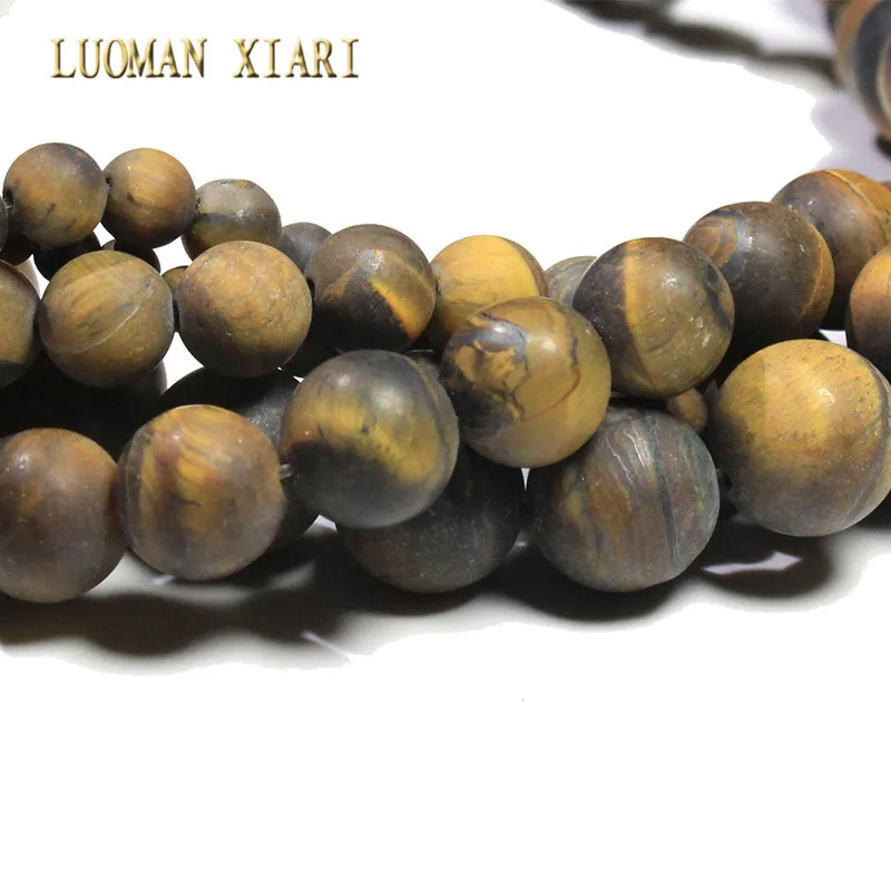 Оптовая продажа тусклый полированный натуральный камень тигровый глаз круглые