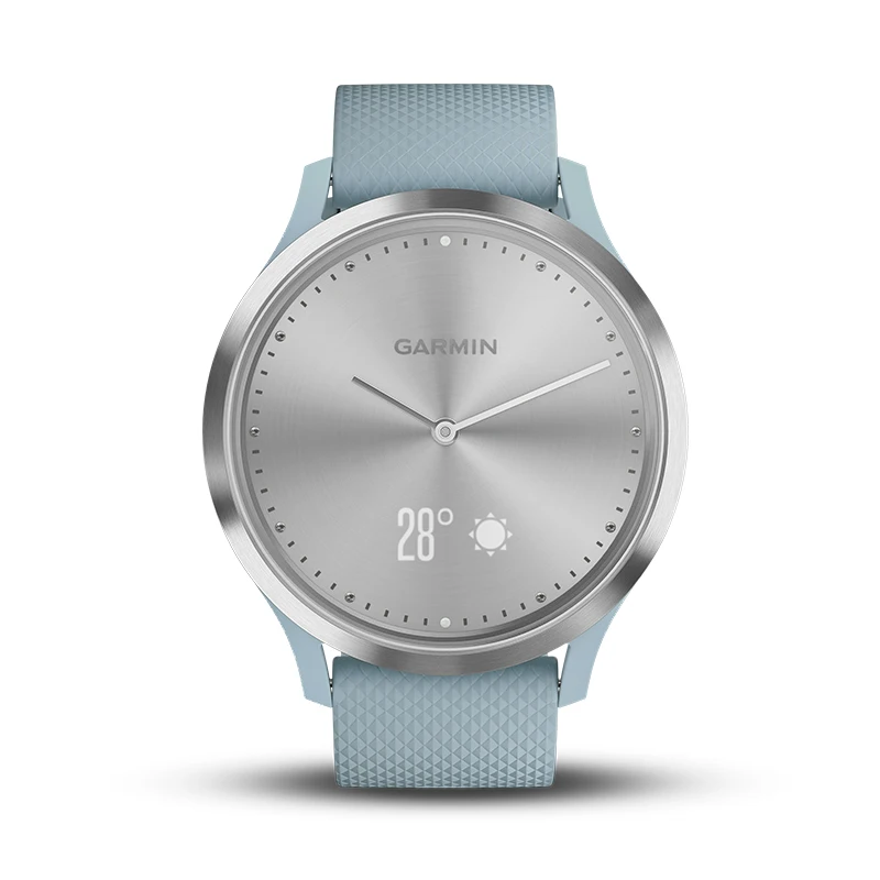 GARMIN vomove HR гибридные Смарт часы для мужчин и женщин серебристая/морская